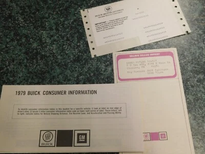 Buick Electra 1979, LeSabre, Estate Wagon manual del propietario Foto 1 de 4