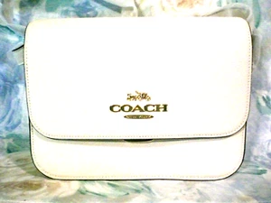 NWT COACH IMCHALK LEATHER CROSS OR SHOULDER MED SIZE handbag STUNNING!!! - Picture 1 of 4