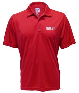 Valet Red Polo diseño reflectante, polo de rendimiento con tecnología de absorción de humedad - Imagen 1 de 4