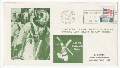 Second Skylab Team Cover - Link up in Space - 1973 Cape Canaveral - Image 1 of 2