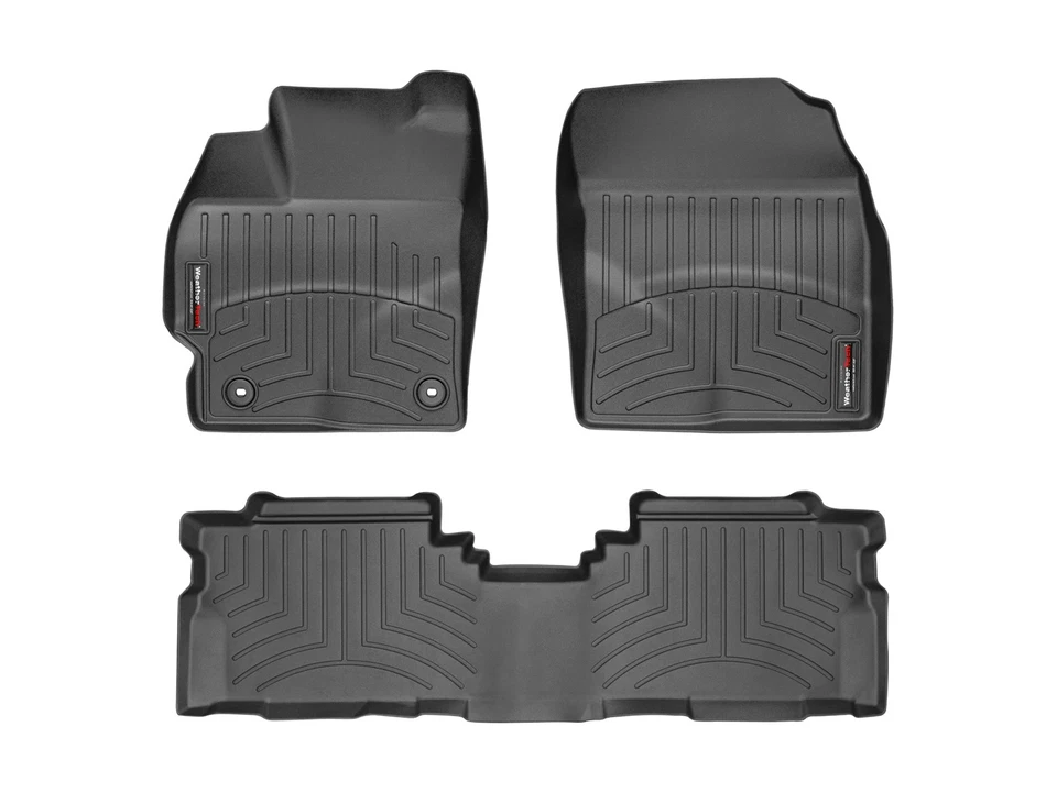 Forro de piso WeatherTech para Toyota Prius V 2012-2017 - primera y segunda fila, negro Foto 1 de 4