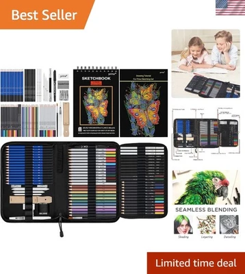 Kit de dibujo de 76 piezas para principiantes a profesionales con materiales ecológicos y tutorial Foto 1 de 4
