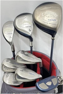 Ladies Callaway GEMS Club Set 1W 7W 5H 7i 9i Sw Ch PT 8pc RH Women Golf Graphite - Picture 1 of 7