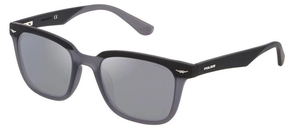 Gafas de sol unisex Police GATOR 1 SPLE01 NEGRO/PLATEADO SOMBREADO 52/20/145 Foto 1 de 1