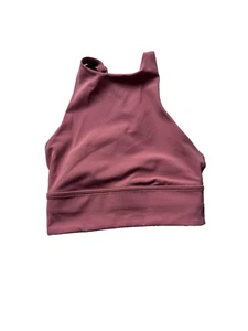 Lululemon Sport BH Damen 2 High Neck Träger Energy Longline Yoga Athletic Gy - Bild 1 von 6