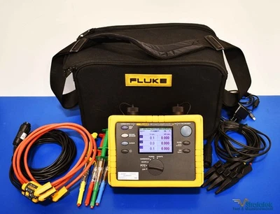 Analista registrador de potencia trifásico Fluke 1735 PQA 3000A Flexi CTs calibrado Foto 1 de 4