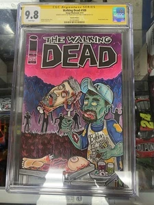 Walking Dead #109 Art Drawing Wes Losner Original Art Zombie CGC 9.8 SS Signatur - Picture 1 of 5