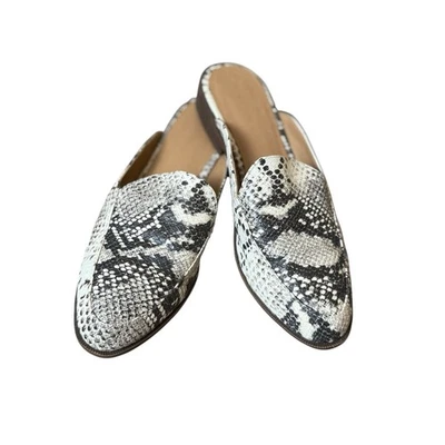 Madden Girl Mattie Snake Print Mules Size 7.5M Womens Shoes Slip On Casual Work - Image 1 of 4