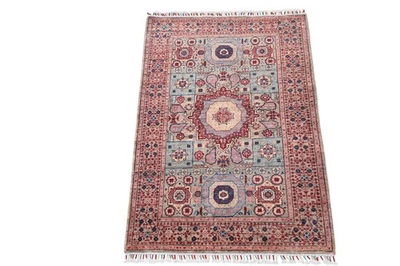 Teppich Orient Ziegler Mamluk 100x150 cm 100% Wolle Handgeknüpft Carpet Rot - Bild 1 von 4