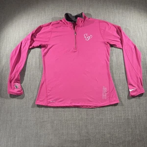 Houston Texans Pullover Womens Large Pink Nike Dri-FIT NFL Breast Cancer Logo - Picture 1 of 10