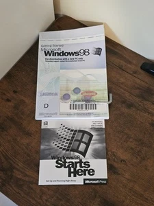Microsoft Windows 98 Edition Updates Disk Guide Vtg Computer Set Up New Pc - Picture 1 of 5