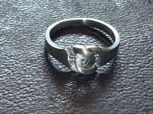 Bague Menottes Argent 925 Taille 59 - Imagen 1 de 7