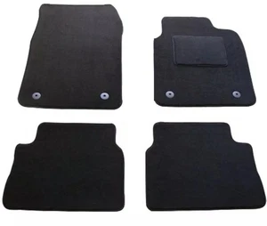 Auto-Fußmatten für Vauxhall (Opel) Insignia + SRi 08-13 SCHWARZ - SCHWARZE ZIERLEISTEN + 4 CLIPS vorne - Bild 1 von 7