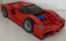 2005 LEGO Racers Enzo Ferrari 8652 Built Not Complete Missing Pieces & Stickers!