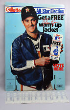 1984 Nolan Ryan GILLETTE RAZORS All-Star Game 21”x 30” Cardboard Advertisement