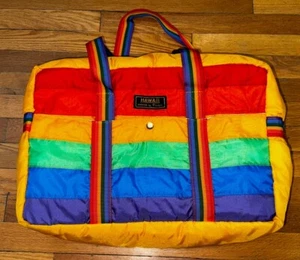 De Colección Bolso Arco Iris Aislado Hawaii Enfriador Grande Bolso de Mano Comida Bebida Playa Piscina - Imagen 1 de 7