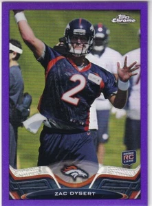 ZAC DYSERT  2013 Topps Chrome Purple Refractor #5 RC 253/499 Broncos - Picture 1 of 2
