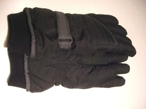 MEN'S BLACK THINSULATE LINED WINTER GLOVES SZ L/XL NWOT - Imagen 1 de 4