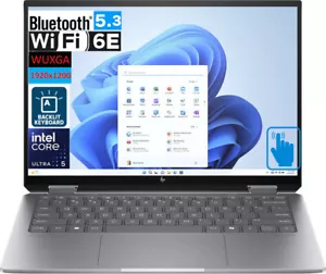 HP Envy x360 14" WUXGA Touch Laptop Intel Ultra 5-125U 3.6 GHz 16GB 512GB W11H - Picture 1 of 5