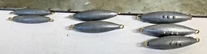 6 Torpedo Sinkers Fishing Trolling Lead Weight Inline 3 3 oz 2 2 oz & 1 oz Exc - Picture 1 of 8