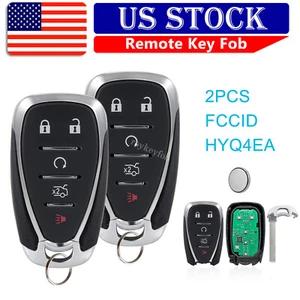 2 Replacement For 2016-2021 Chevrolet Malibu Camaro Cruze Smart Remote Key Fob - Picture 1 of 8