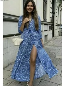 Las mejores ofertas en Vestidos largos algodón Zara para Mujeres | eBay