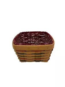 1995 Longaberger Woven Traditions Large Berry Basket w/Liner & Protector - Picture 1 of 4