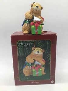 Vintage 1999 Carlton Cards Heirloom “Mr Fix It” Ornament Bear #121 - Picture 1 of 19