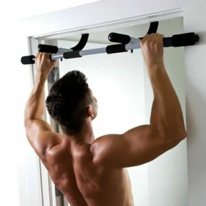 Gym Chin Up Pull Up Bar Fitness Exercise Home Door Sit Up Strength Body Workout - Picture 1 of 11