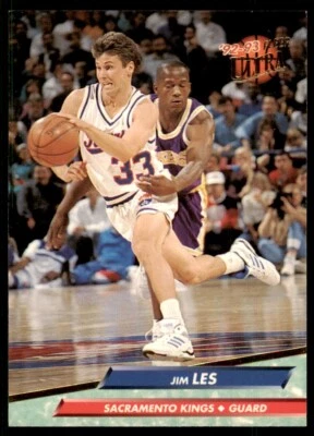 1992-93 Fleer Ultra Jim Les Basketball Cards #350 - Image 1 of 2