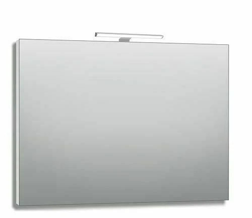 Specchio bagno cornice alluminio spazzolato 120 100 80 cm e lampada LED 30 60 - Immagine 1 di 4