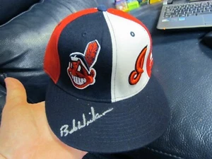 Bob Wickman Autographed Baseball Hat Cap Cleveland Indians - Picture 1 of 6