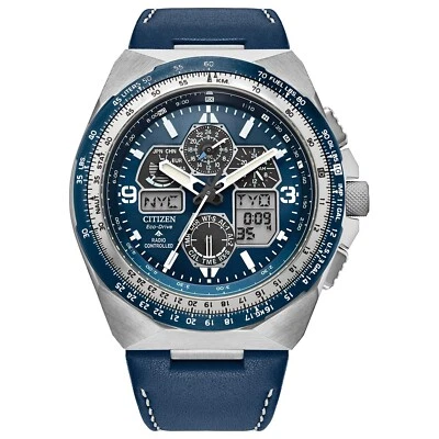 Citizen Promaster Skyhawk Men's Eco-Drive Calendar Blue Watch 46MM JY8148-08L - Image 1 of 4