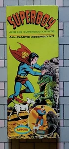 VINTAGE 1965 AURORA SUPERBOY MODEL KIT BEAUTIFUL BOX - Picture 1 of 8