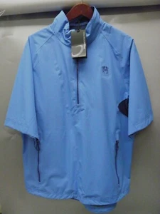 ZERO RESTRICTION POWER TORQUE MEN'S SS SHIRT w/COUNTRY CLUB LOGO MEDIUM BLUE NWT - Picture 1 of 2