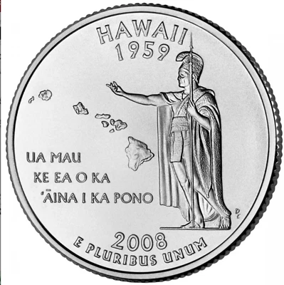 2008-D Hawaii Quarter, 100 Coins in Original Mint Box QO4 - Image 1 of 2