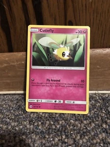 Pokemon Sun & Moon Cutiefly Basic Stage Card - Picture 1 of 4