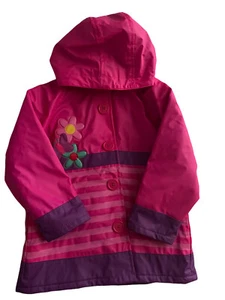 Chaqueta De Lluvia Con Capucha Para Niñas  3T🥰 Baby Girl Rain Coat Size 3T 🥰 - Picture 1 of 7