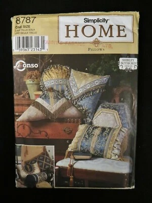 Simplicity 8787 Pillows Shirley Botsford Designs Home Décor 1999 Pattern Uncut - Image 1 of 2