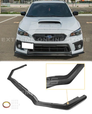 Divisor inferior parachoques labial delantero para Subaru WRX STi HT 18-21 FIBRA DE CARBONO Foto 1 de 4