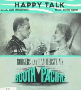 Happy Talk Sheet Music South Pacific Rossano Brazzi Mitzi Gaynor Richard Rodgers - Picture 1 of 1