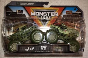 Monster Jam Shaker vs Soldier Fortune Series 30 2 Pack 1:64 Scale New for 2024 - Picture 1 of 4