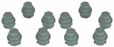 Capa de porca Dorman cinza M24-2.0 hexagonal 19mm conjunto 10 para Chevy Buick Pontiac Saturn - Imagem 1 de 4