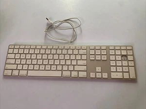 Apple Aluminum Keyboard with Numeric Keypad MB110LL/B A1243 *For Parts Or Repair - Picture 1 of 11
