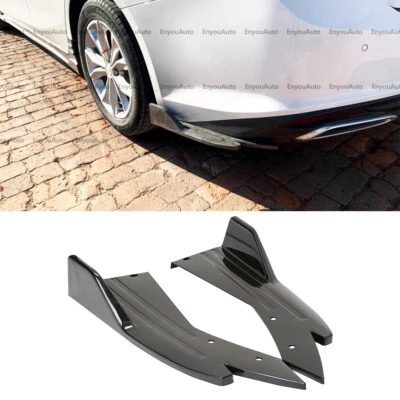 For Chevrolet Malibu UNIVERSAL Rear Bumper Lip Splitter Diffuser Glossy Black Foto 1 de 4