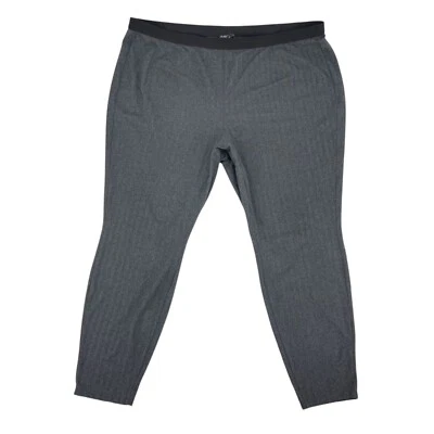 Eileen Fisher Gray Pull On Chevron Jersey Knit Leggings Womens Plus Size 3X - Image 1 of 4