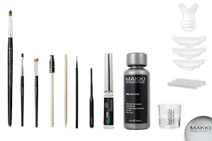 Makki Eyelash Eyebrow Eye Lash Lift Brow Tint Perm Curling Glue Rods Brush Stick - Picture 1 of 40