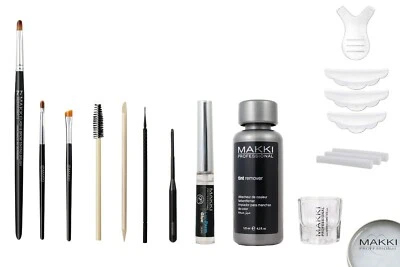Makki Eyelash Eyebrow Eye Lash Lift Brow Tint Perm Curling Glue Rods Brush Stick