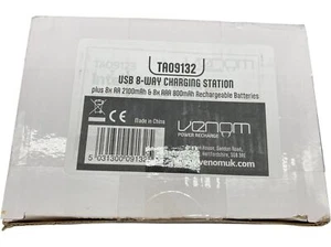 Venom USB 8-Way Charging Station TA09132 Rechargeable Batteries 1 XJV001 - Picture 1 of 3