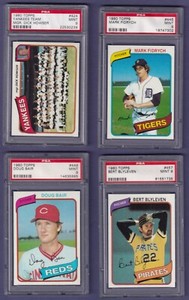 1980 Topps Baseball (351..726) PSA 9 * You Pick *